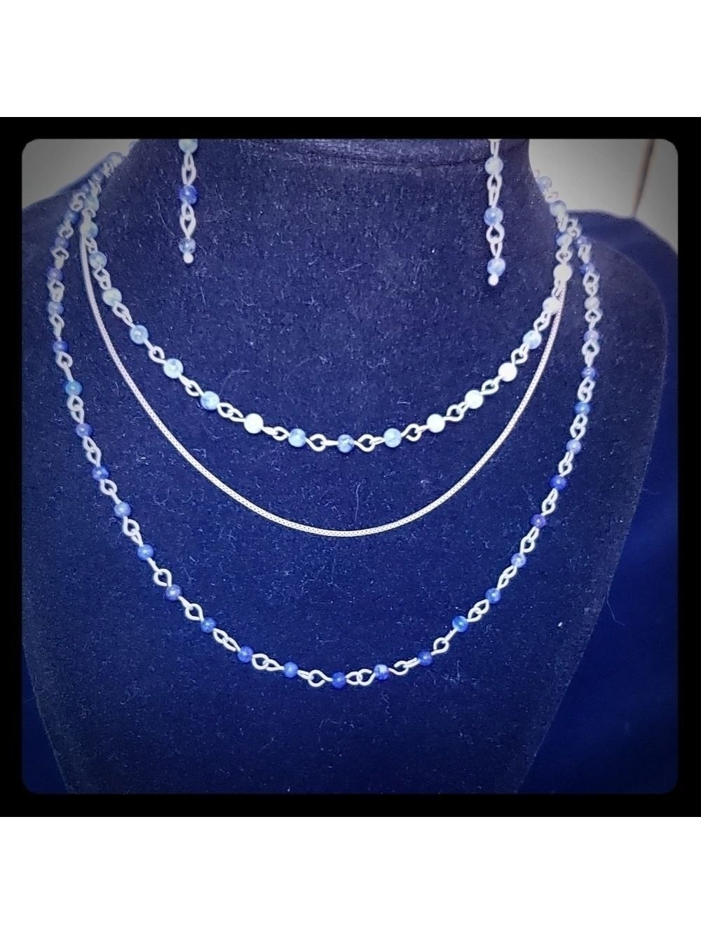 Necklace and Earrings Set Layered NWT